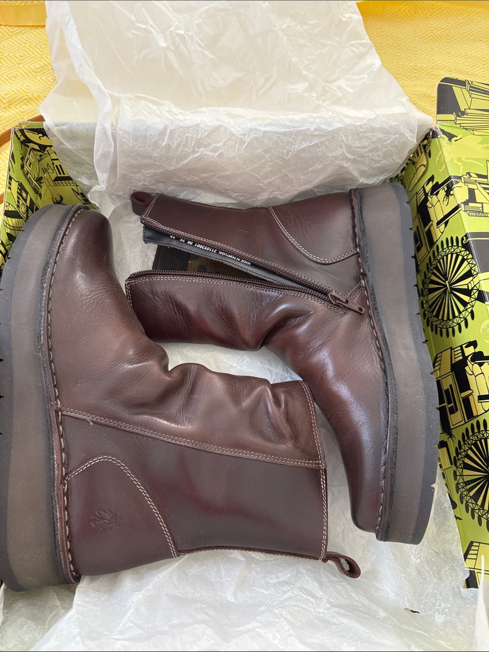 New Fly London Reno053 waterproof booties size 8